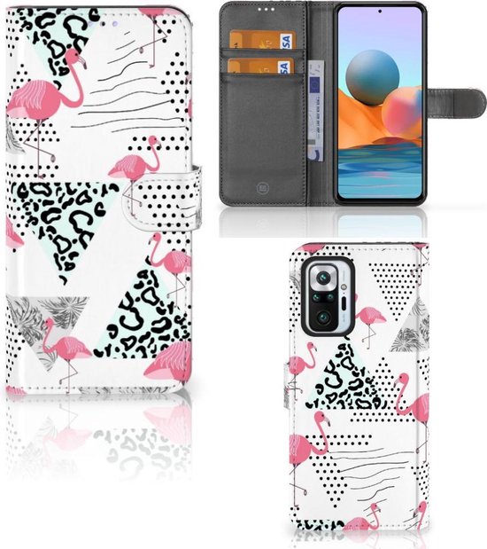 Housse Portefeuille Pour Xiaomi Redmi Note 10 Pro - Motif Abricotier, Cuir PU, Fermeture Magnétique, Support Intégré