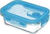 Kitchencraft Fresh Container 15 X 11 X 5,5 Cm 350 Ml Glas Blauw