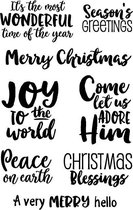 Merry Christmas Clear Stamps (JD031) (DISCONTINUED)