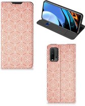 Smartphone Hoesje Xiaomi Poco M3 | Redmi 9T Mobiel Hoesje Pattern Orange