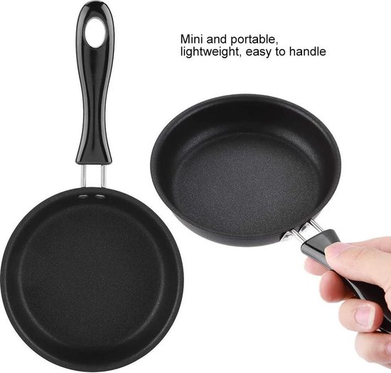 12CM Mini Poele-Portable Antiadhésive Induction Poele a Pancakes