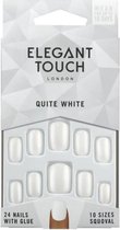 Elegant Touch Quite White Nails - Kunstnagels - Nagels - Press on nails - Plaknagels - Nepnagels - 24 stuks - Beste Kwaliteit
