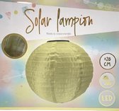 Solar Lampion Geel LED 28 cm - Werkt op zonne-energie