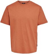 Only & Sons Oversized  T- Shirt Oranje Kledingmaat : L