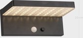 Brimmel Travisa Wall Solar wandlamp buiten-Solar tuinverlichting zonne energie-Solar tuinverlichting wandlampen-600LUMEN-25cm