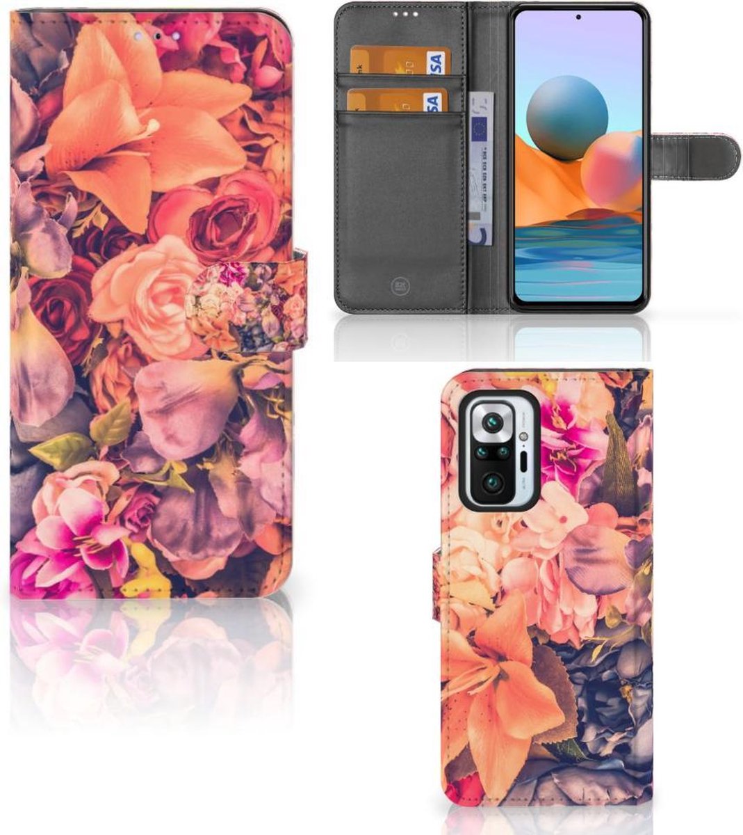 Xiaomi Redmi Note 10 Pro Hoesje Bosje Bloemen