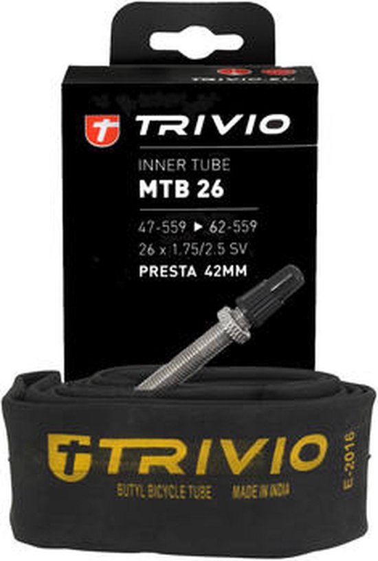 Trivio - MTB Binnenband 26X1.75/2.5 SV 42MM Presta | bol.com