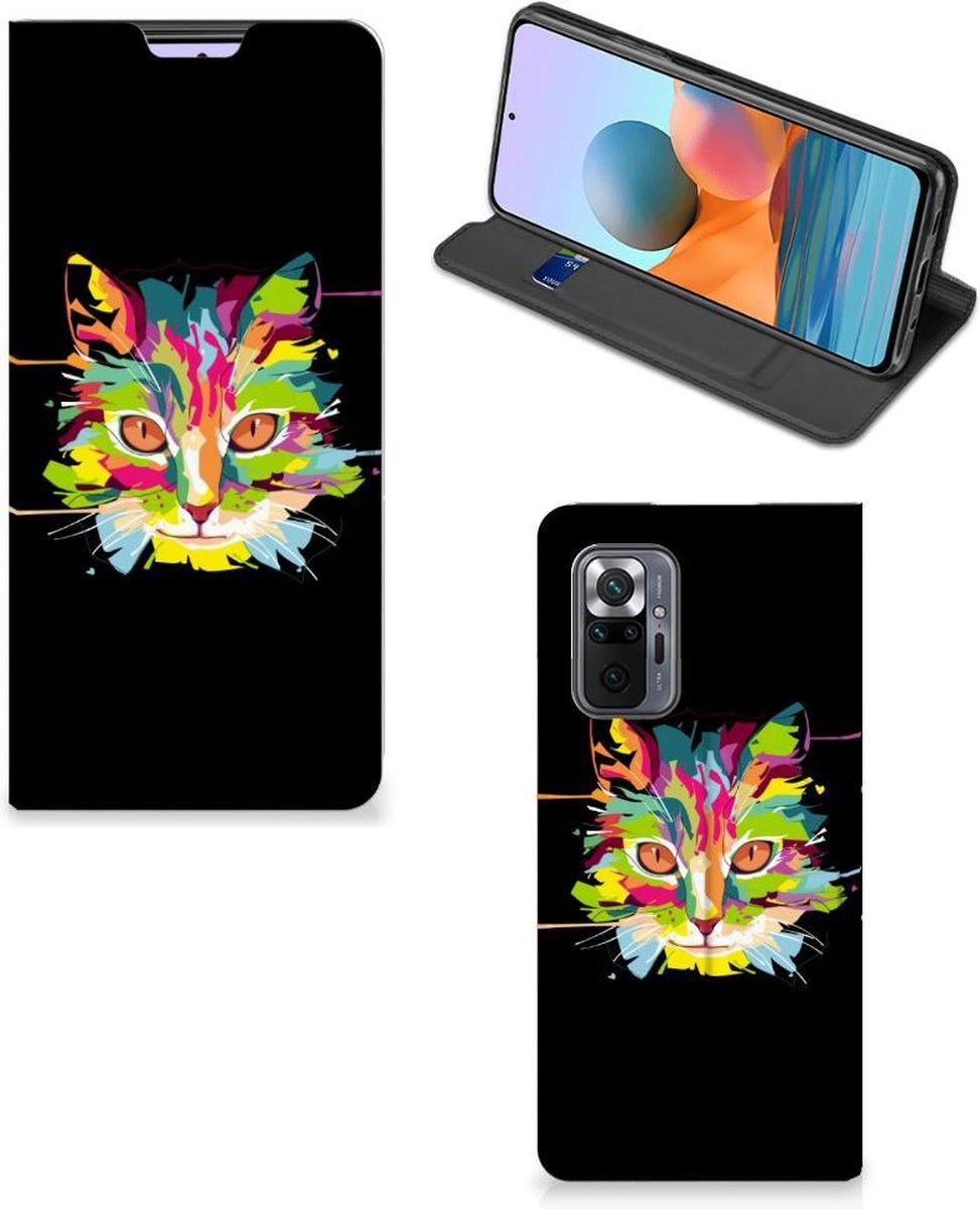 Xiaomi Redmi Note 10 Pro Magnet Case Cat Color