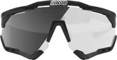 Scicon Aeroshade Black Gloss Fietsbril - Photochromic Silver