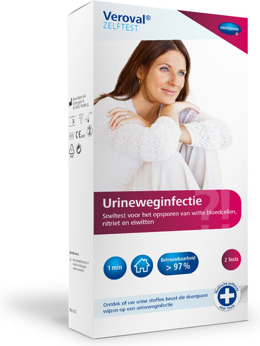 Goedkoopste Veroval Zelftest urineweginfectie 2 Stuks
