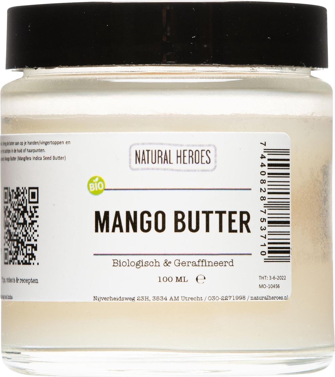 Goedkoopste Natural Heroes - Mango Butter (Biologisch & Geraffineerd) 250 ml