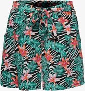 TwoDay dames short met bloemenprint - Groen - Maat 3XL