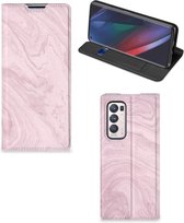 Flip Case OPPO Find X3 Neo Smart Cover Marble Pink