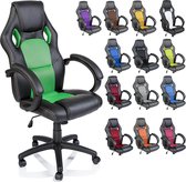 E-Sports - Game stoel - Ergonomisch -Bureaustoel - Verstelbaar- Racing - Gaming Chair - Zwart / Groen