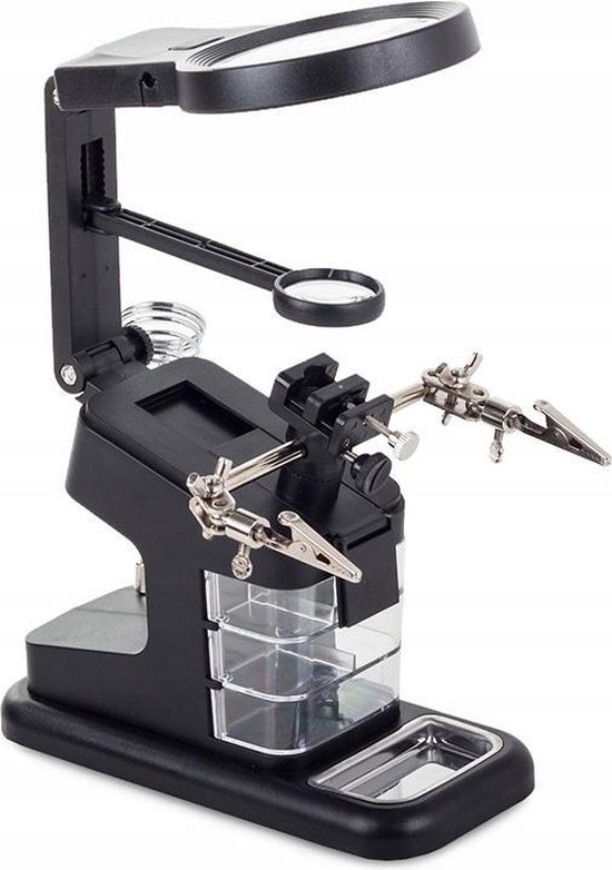 Toolcraft Magnetische helpende hand met vergrootglas