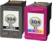 inktsjop huismerk Inktcartridge Geschikt voor HP 304XL - 304XL - HP304 XL zwart & Kleur