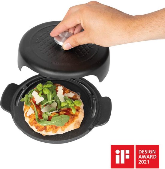 Boska Pizza Baker BBQ Mini - Zwart - 23 x 19 x 6cm - Rond - Gietijzer van Boska — afbeelding 2
