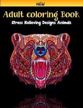 Adult Coloring Book Stress Relieving Designs Animals: Coloring Book For Adults
