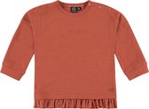 Babyface T-Shirt Long Sleeve Meisjes T-shirt - Burnt Orange - Maat 122