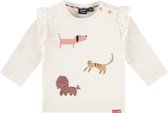 Babyface T-Shirt Long Sleeve Meisjes T-shirt - Ivory - Maat 68