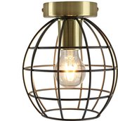Olucia Jochem - Plafondlamp - Zwart/Goud - E27