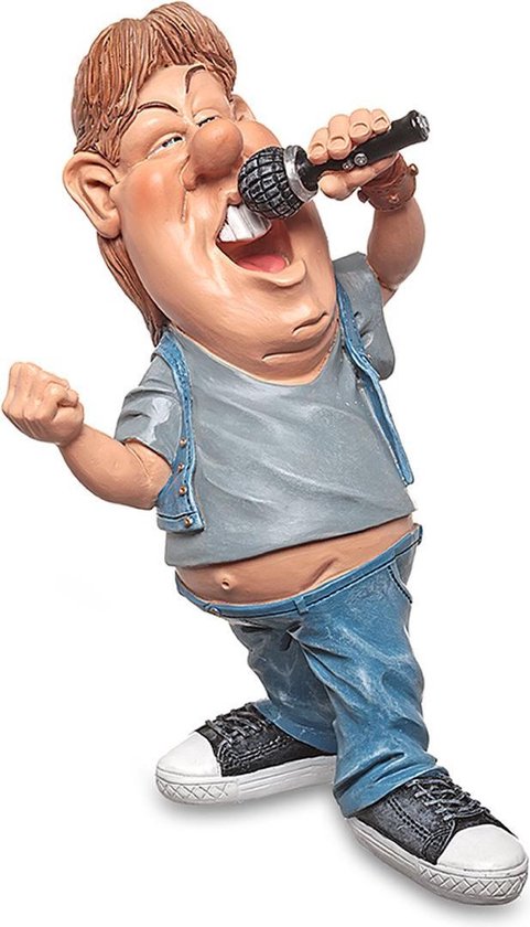Funny Professions Figurine Singer - The Comic World Of Caricature Figurines - Comic Figurines - Gift For - Gift - Gift - Birthday Gift