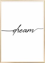 Poster Met Metaal Gouden Lijst - Dream Poster