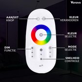 Yonfo Vloerlamp Led Multicolor Zwart - Led Lamp RGB Kleuren Modern Staande lampen Dimbaar Afstandsbediening Woonkamer Sfeerverlichting Binnen Sfeerlamp Hoeklamp Industrieel Staanlamp - Werkka