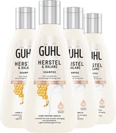 4x Guhl Shampoo Herstel & Balans 250 ml