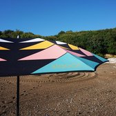 Strandparasol Zomernacht van Klaoos - 100% in Europa gemaakte Parasol van gerecycled plastic