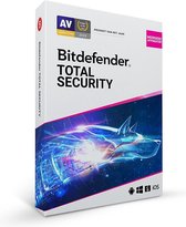 Bitdefender Total Security 2022 - 12 Maanden - 5 Apparaten - Nederlands - Windows, iOS, MAC & Android Download