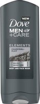Dove - Men + Care Elements Micro Moisture Body And Face Wash SHOWER GEL do mycia ciała i twarzy Charcoal Clay - 400ML