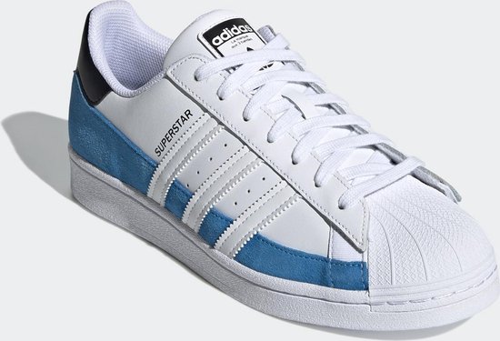 In zoomen Voorwaarden onkruid adidas Superstar Heren Sneakers - Bright Blue/Ftwr White/Core Black - Maat  42 | bol.com