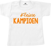 Shirt kind voetbal-kleine kampioen-Maat 68