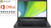 Acer Aspire 7 - Intel i5 - 16GB RAM - 512GB SSD - Zwart - Windows 10 Pro - NVIDIA® GeForce® GTX 1650 - incl. Office Professional! (verloopt niet, geen abonnement)
