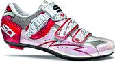 Sidi Scarpe Five - Racefietsschoenen - Dames - Wit/Rood/Roze Craquele - Maat 39