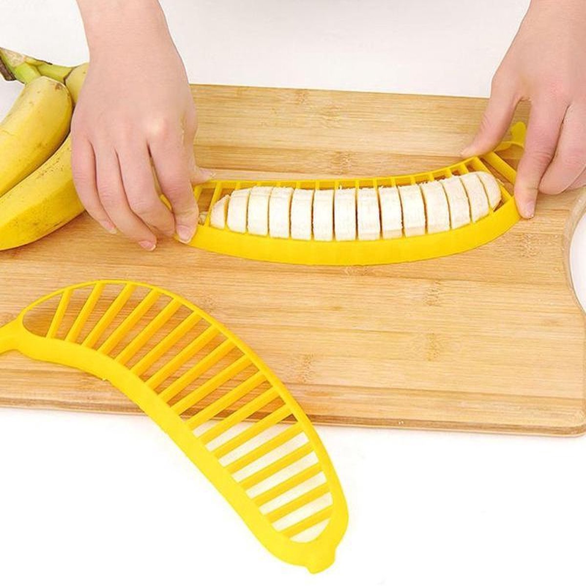 3 Bananen Snijder - Keuken Gadget - Fruit Snijder - Accesoires - Bananensnijder - Fruitsalade