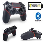 PREMIUM - PS4-controller – Wireless Dual-Shock V2 Controller -- Zwart/Rood -- PlayStation 4