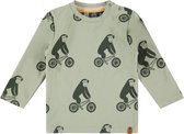 Babyface T-Shirt Long Sleeve Jongens T-shirt - Faded Green - Maat 86