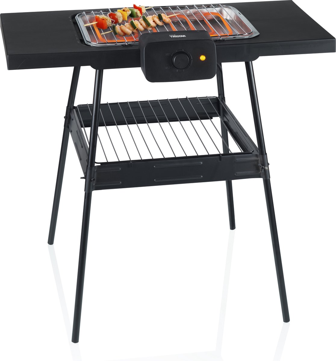 Tristar BQ-2870 Elektrische BBQ – 36,5 x 25,5 cm – Ook bruikbaar als tafelmodel