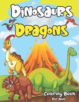 Dinosaur and Dragon Coloring Book for Kids