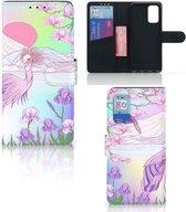 Wallet Bookcase Samsung Galaxy A32 4G | A32 5G Enterprise Editie Telefoonhoesje Vogel