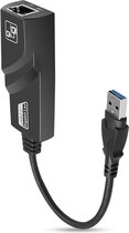 Sounix Netwerkadapter PRO - USB C naar RJ45 - Tot 1000Mbps - Premium Kwaliteit - Zwart