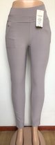 Comfortbroek/Legging - Damesbroek - Hoge taille - Shallow Ash - Stretch – L/XL