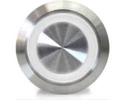 OTRONIC® Drukknop | Moment | 5V LED Wit | RVS | 12mm