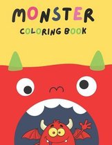 Monster Coloring Book: alphabet Monster Coloring Book For Kids Age 4-8