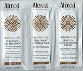 Aloxxi Essential 7 Oil Sham., Conditioner en Leave Cond Trio-pakketten