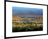 Affiche avec cadre Vue de Kaboul entre les montagnes - 120x80 cm