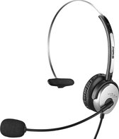 Sandberg MiniJack Mono Headset Saver Bedraad Hoofdband Kantoor/callcenter Zwart, Zilver
