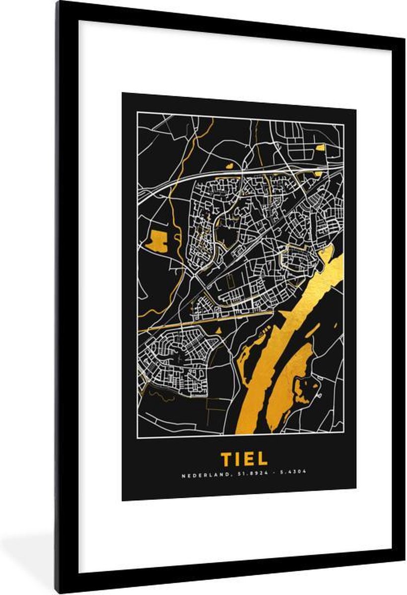 FOLIE Trouwkaart - Art Deco Goud Zwart